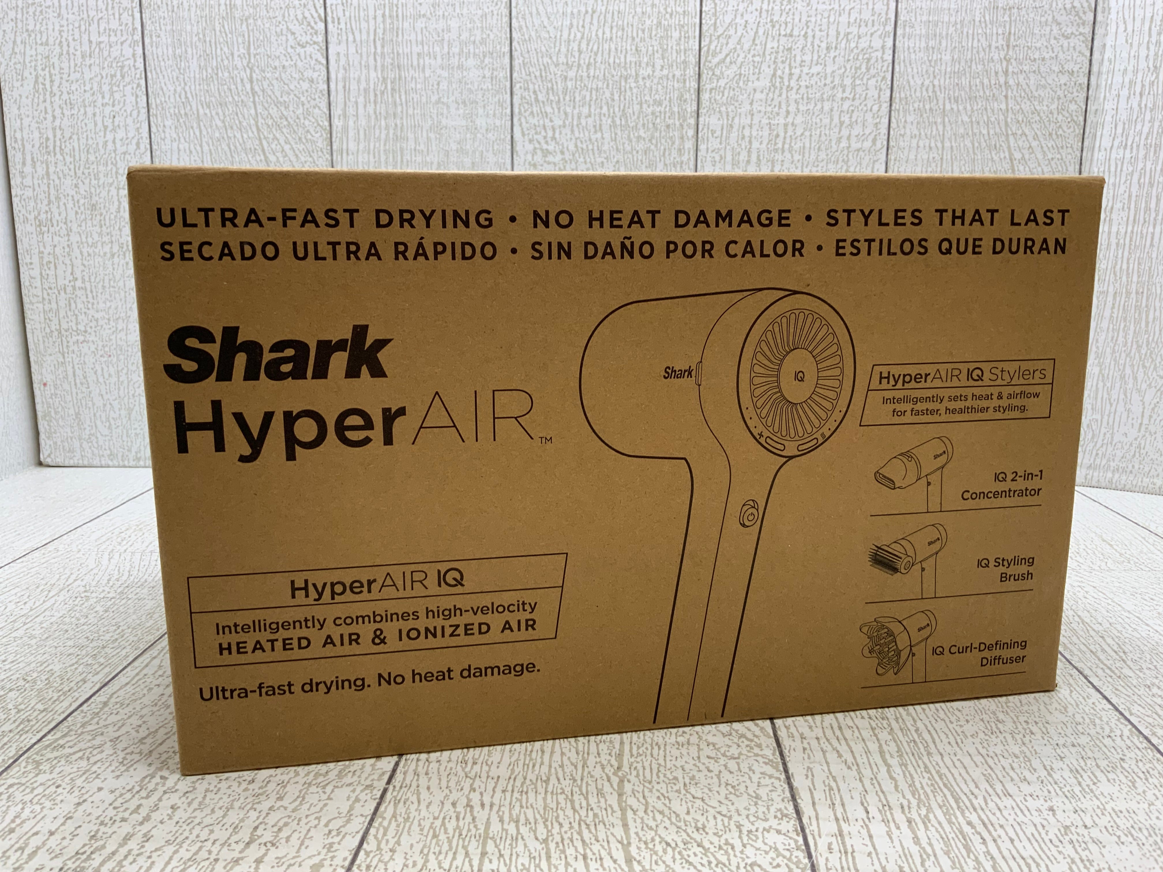 Shark HD120BRN Blow Dryer HyperAIR Fast-Drying with IQ 2-in-1 Concentrator (8060168831214)